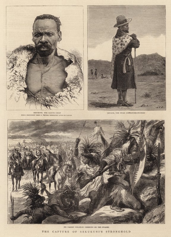 Sekukuni erődítményének elfoglalása alkotó: John Charles Dollman