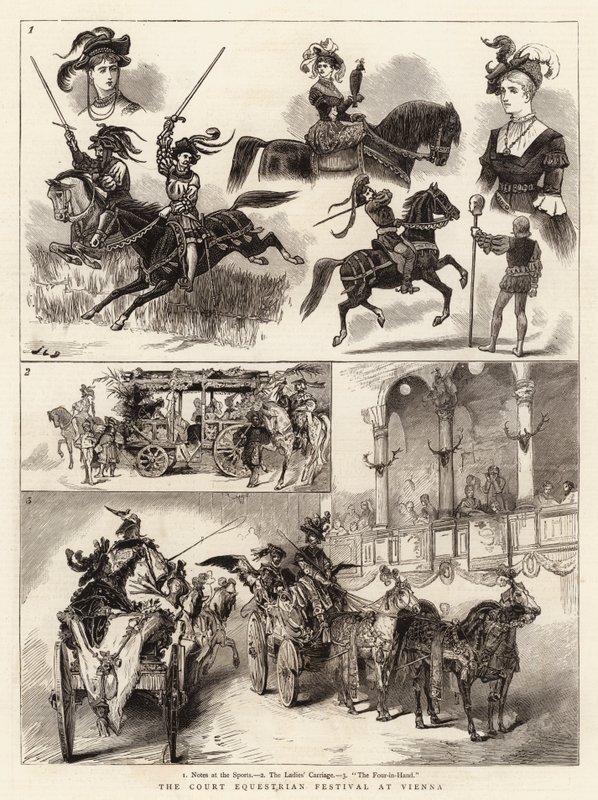 Udvari Lovas Fesztivál Bécsben alkotó: John Charles Dollman