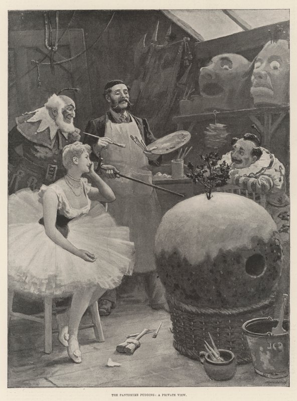 A pantomim puding, egy privát nézet alkotó: John Charles Dollman