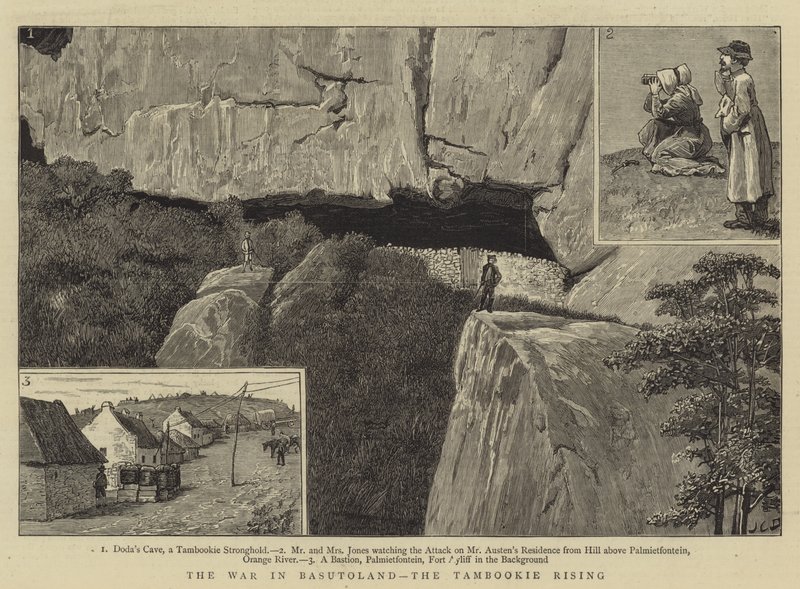 A basutolandiai háború, a Tambookie-felkelés alkotó: John Charles Dollman