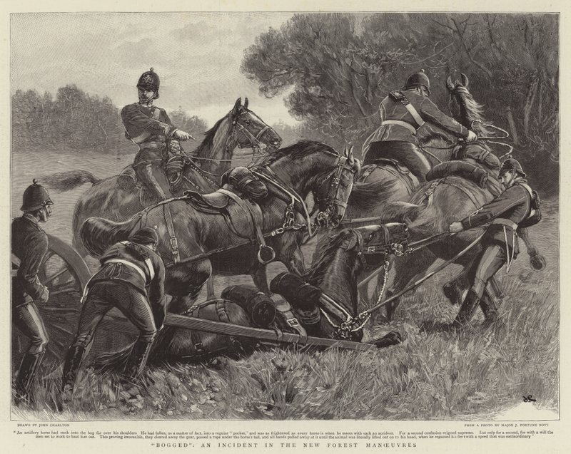 Bogged, egy incidens a New Forest-i manőverekben alkotó: John Charlton