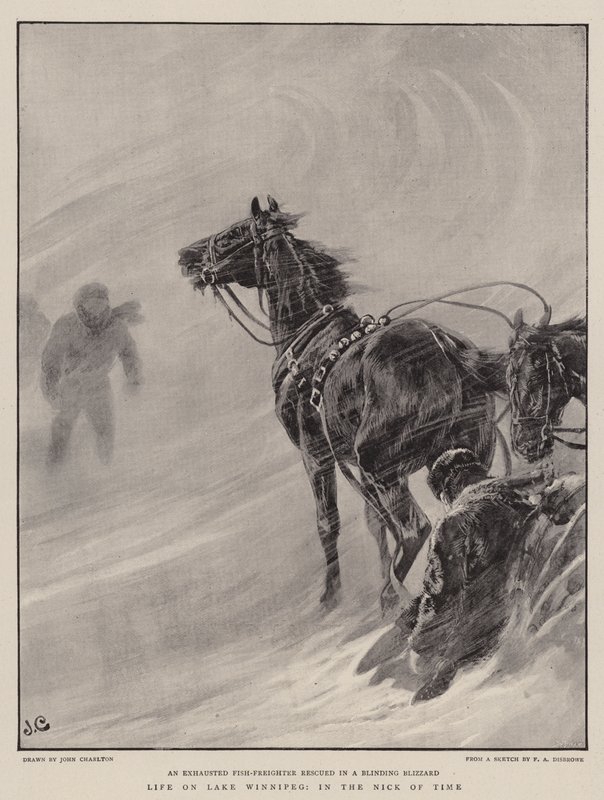 Élet a Winnipeg-tavon, az idő Nickében alkotó: John Charlton
