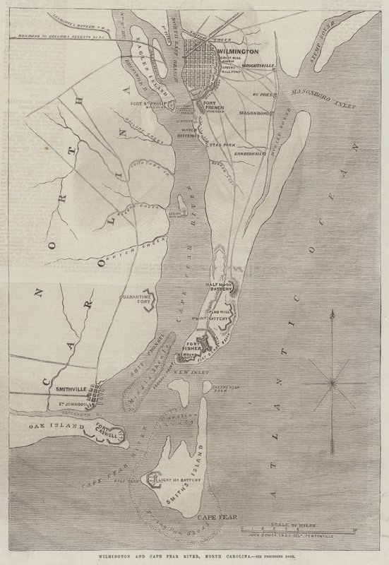 Wilmington és Cape Fear River, Észak-Karolina alkotó: John Dower