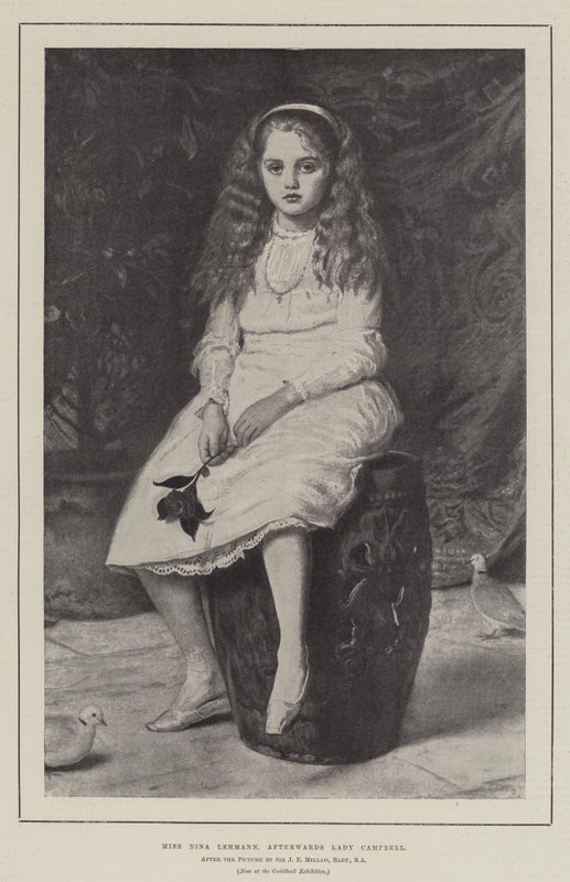 Nina Lehmann kisasszony, utána Lady Campbell alkotó: John Everett Millais