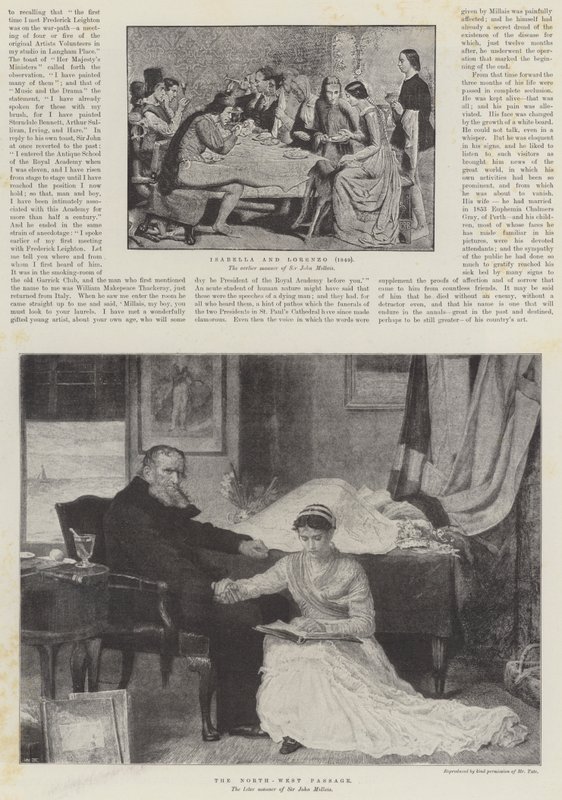 A néhai Sir John Everett Millais alkotó: John Everett Millais