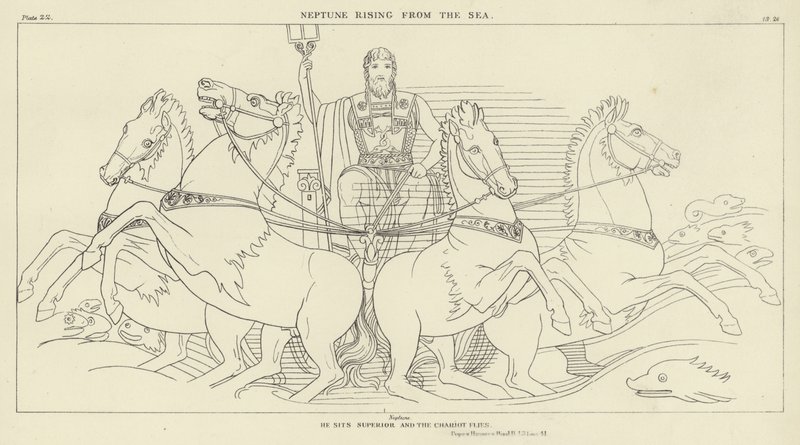 A tengerből kiemelkedő Neptunusz alkotó: John Flaxman