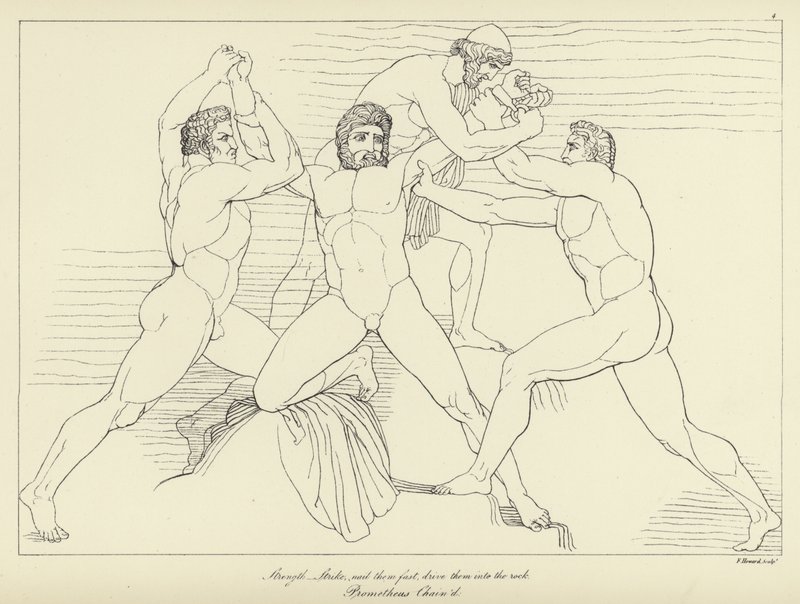 Prometheus Chained alkotó: John Flaxman