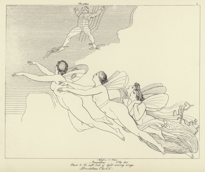 Prométheusz láncolva alkotó: John Flaxman