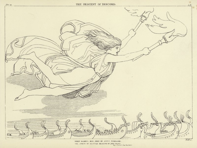 A viszály süllyedése alkotó: John Flaxman