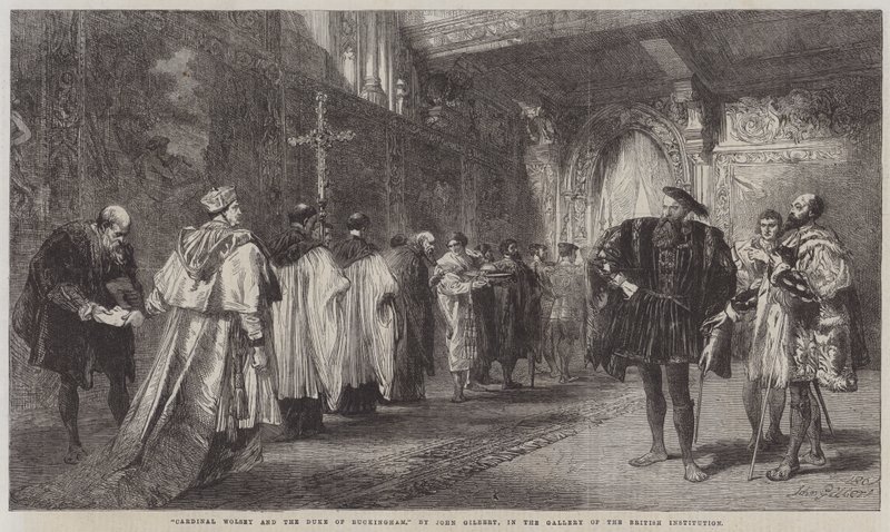 Wolsey bíboros és Buckingham hercege alkotó: John Gilbert
