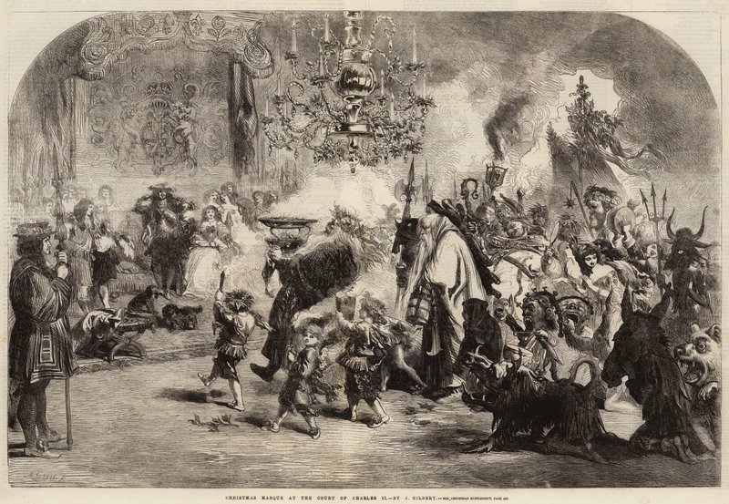 Karácsonyi maszk II. Károly udvarában alkotó: John Gilbert