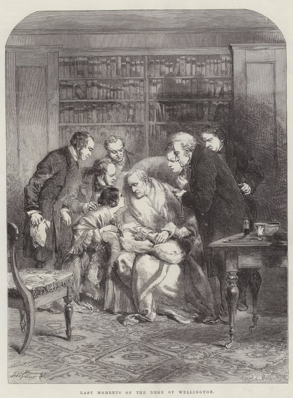 Wellington hercegének utolsó pillanatai alkotó: John Gilbert
