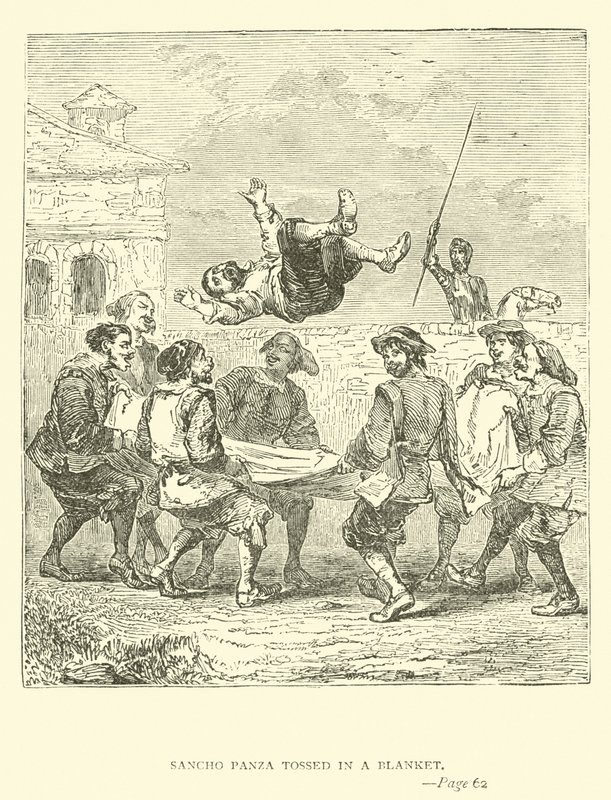 Sancho Panza bedobott egy takarót alkotó: John Gilbert