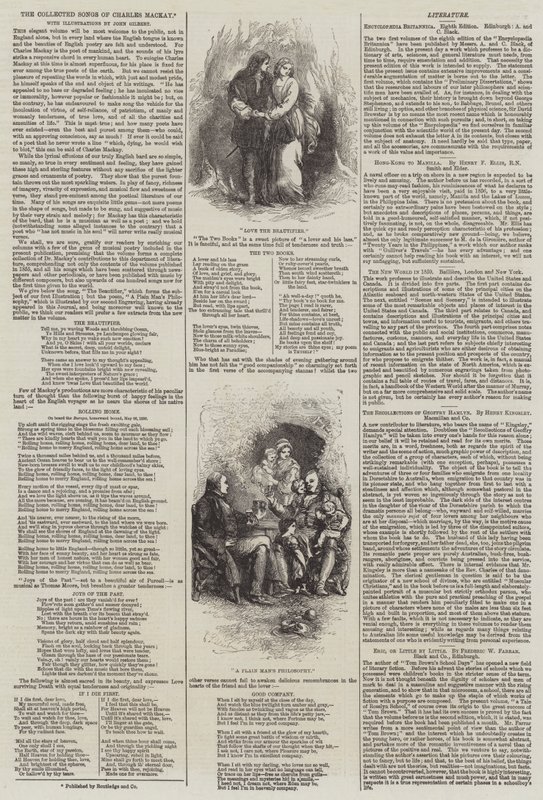 Charles Mackay összegyűjtött dalai alkotó: John Gilbert