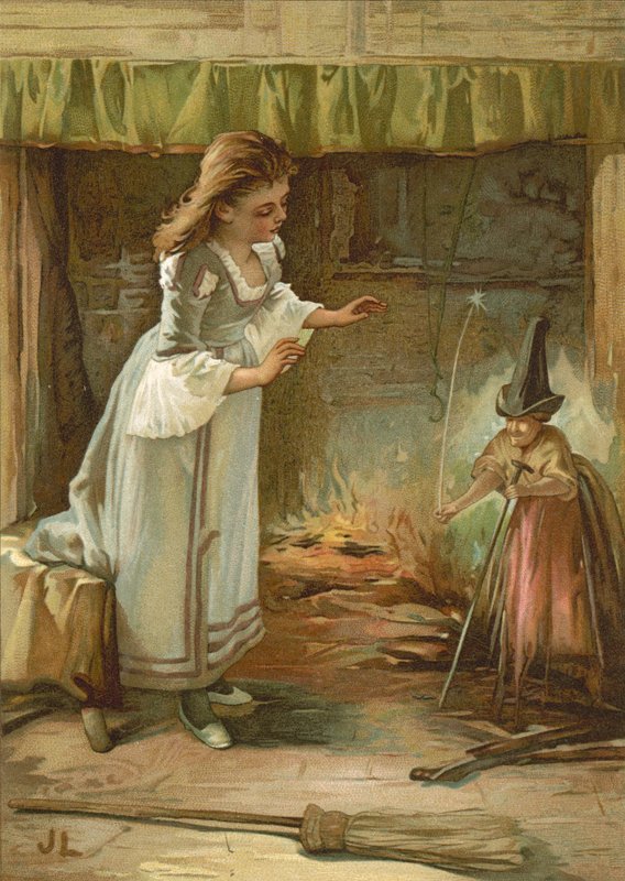Hamupipőke (chromolitho) alkotó: John Lawson