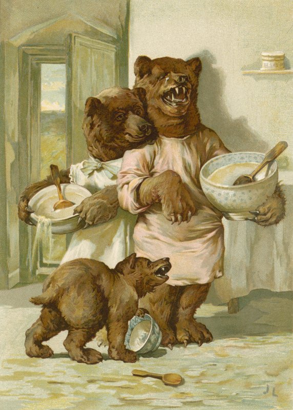 A három medve (chromolitho) alkotó: John Lawson