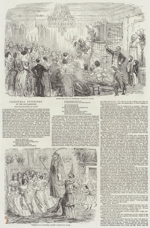 Karácsonyi belső terek alkotó: John Leech