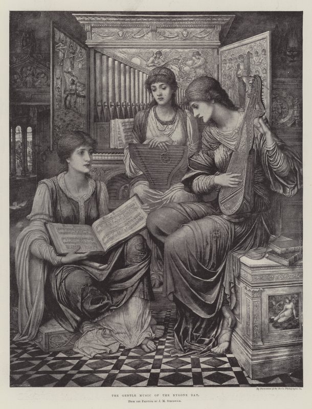 A régmúlt idők szelíd zenéje alkotó: John Melhuish Strudwick