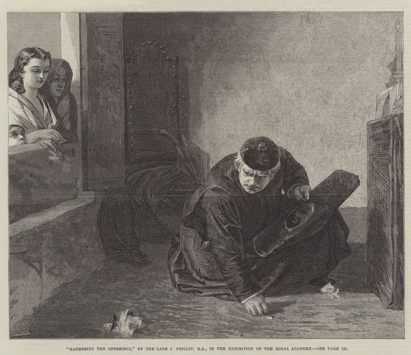 A felajánlások összegyűjtése alkotó: John Phillip