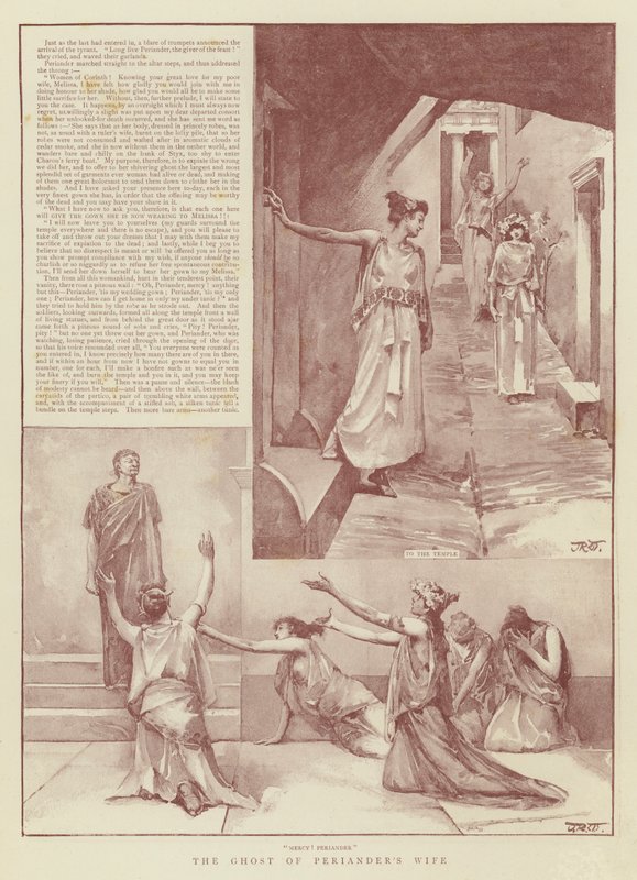 Periander feleségének szelleme alkotó: John Reinhard Weguelin