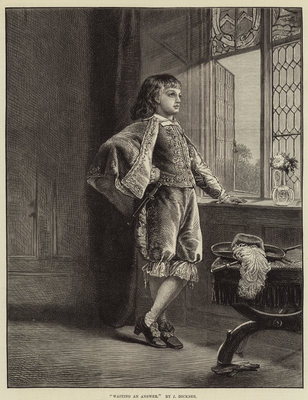 Válaszra várva alkotó: John Robert Dicksee