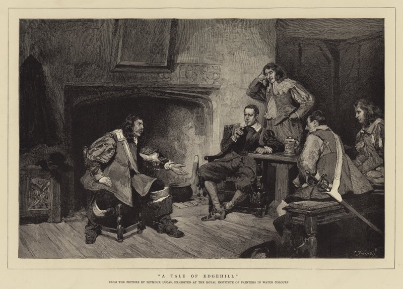 Egy mese Edgehillről alkotó: John Seymour Lucas