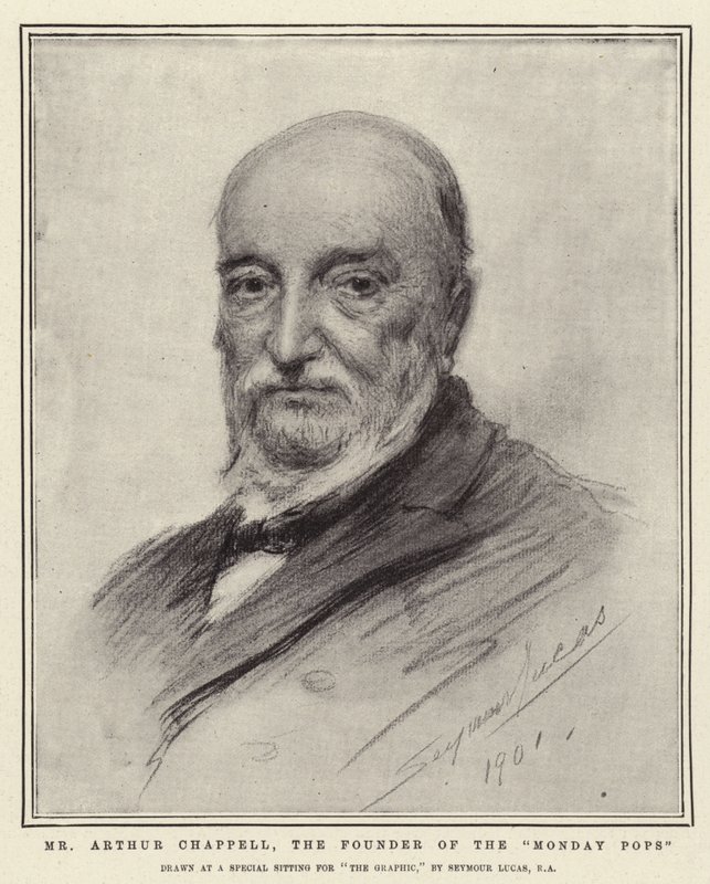 Arthur Chappell úr, a Monday Pops alapítója alkotó: John Seymour Lucas