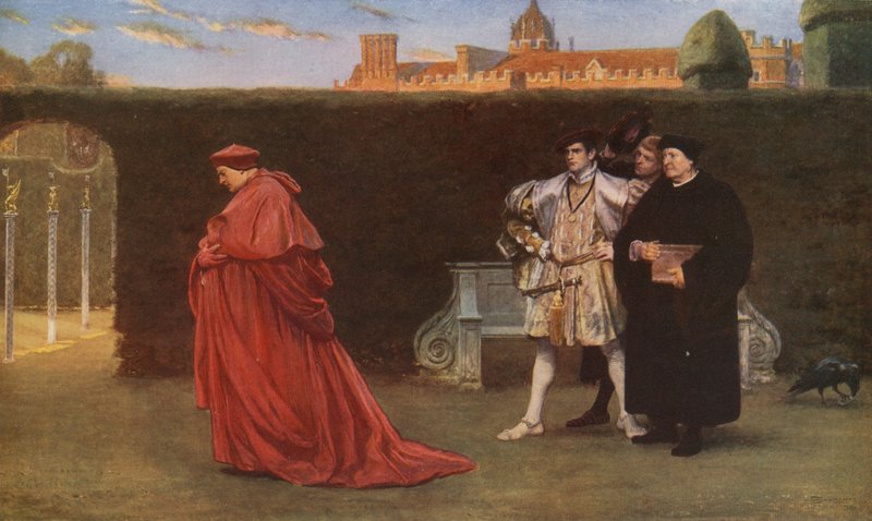 A felhők, amelyek a lenyugvó nap körül összegyűlnek alkotó: John Seymour Lucas