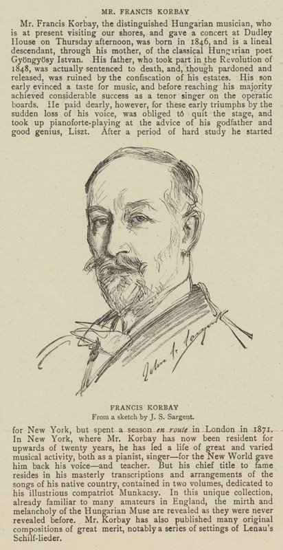 Korbay Ferenc alkotó: John Singer Sargent