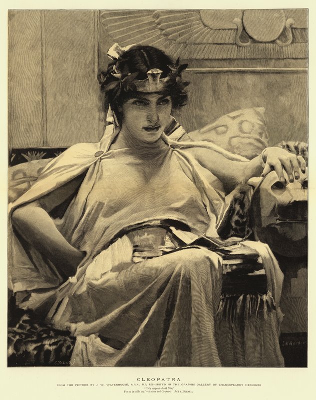 Kleopátra alkotó: John William Waterhouse
