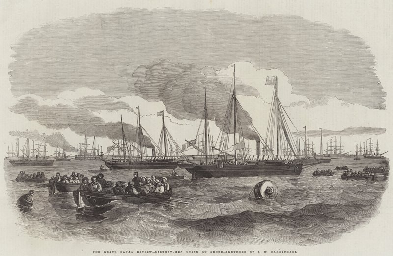 The Grand Naval Review, Liberty-Men going on Shore alkotó: John Wilson Carmichael