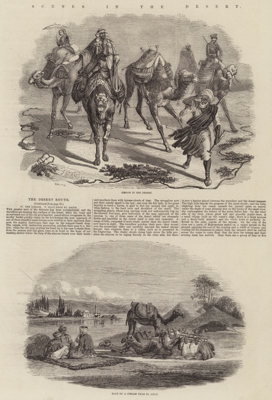 Jelenetek a sivatagban alkotó: John Wykeham Archer