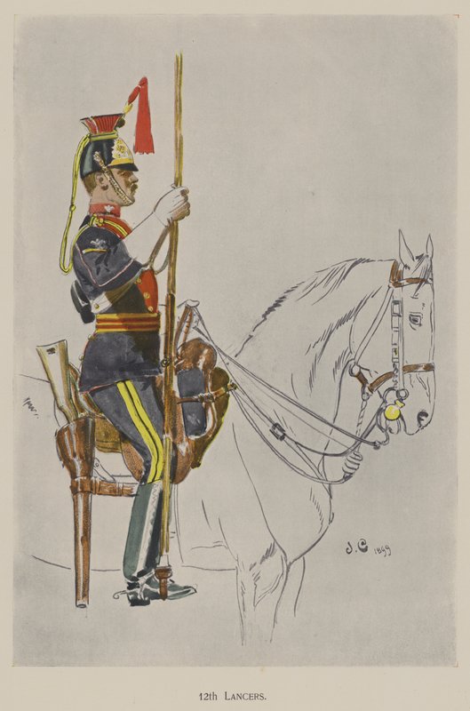 12th Lancers (színes litó) alkotó: John (after) Charlton