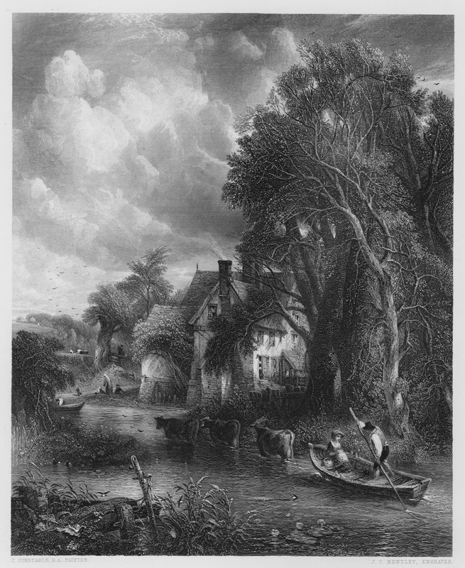 The Valley Farm, a képről a Vernon Galériában (metszet) alkotó: John (after) Constable