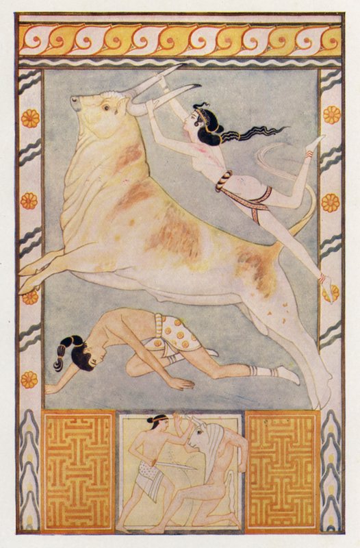A bikacsalók (színes litográfia) alkotó: John (after) Duncan