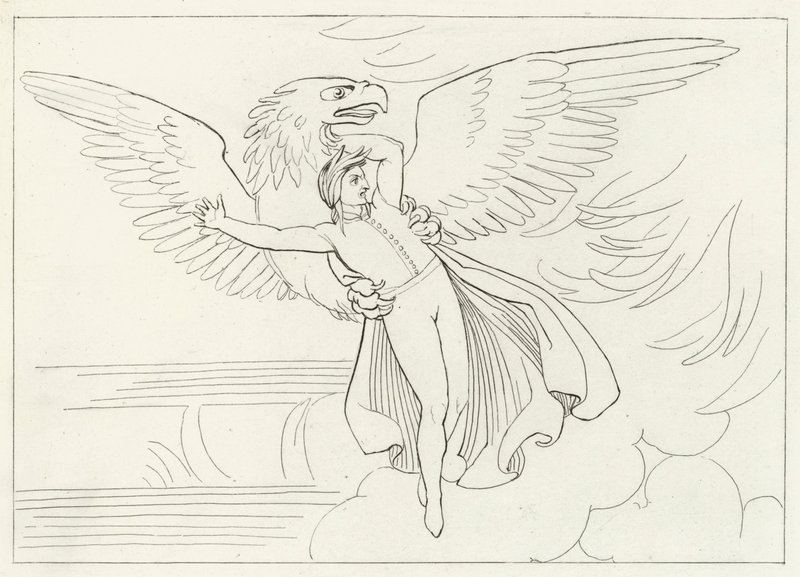 Dante álma, Purgatórium, 9. ének (metszet) alkotó: John (after) Flaxman