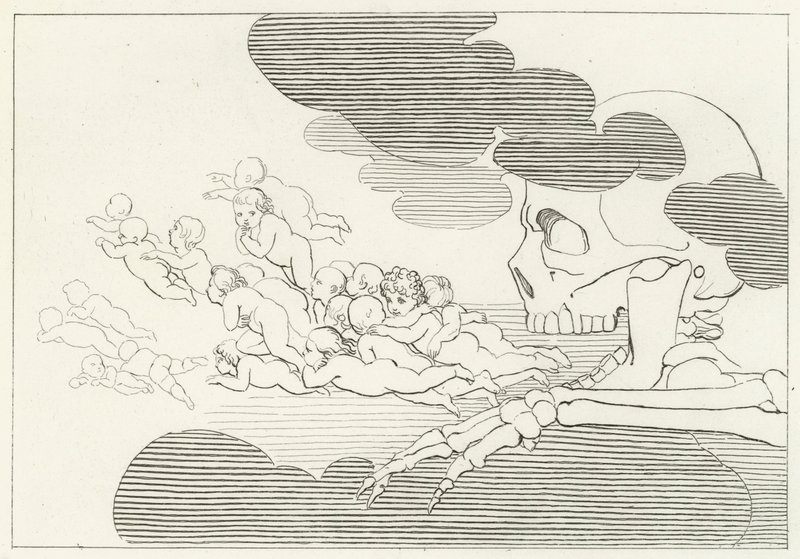 Limbo, Purgatórium, 7. ének (metszet) alkotó: John (after) Flaxman