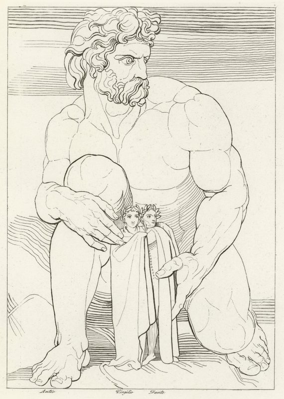 Az óriások, Inferno, 31. ének (metszet) alkotó: John (after) Flaxman
