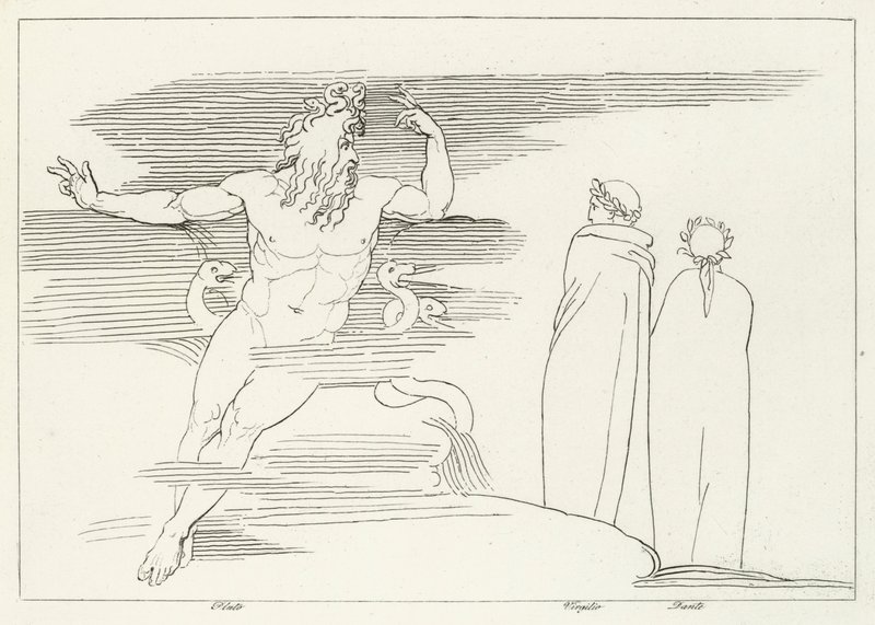 A Plútó régiója, Inferno, 7. ének (metszet) alkotó: John (after) Flaxman