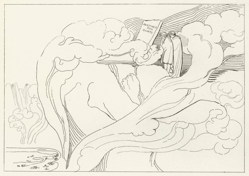 Anastasius sírja, Inferno, 11. ének (metszet) alkotó: John (after) Flaxman