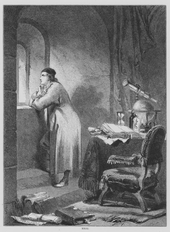 John Milton, A töprengő (metszet) alkotó: John (after) Gilbert