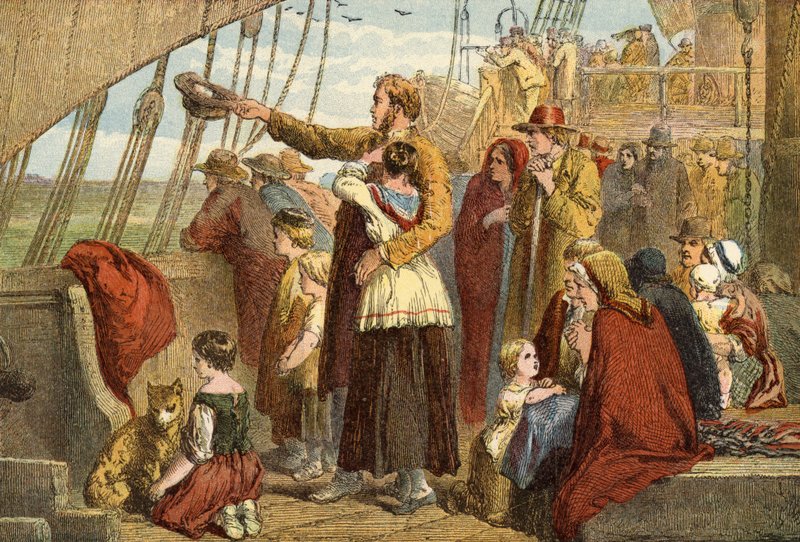 Régi Anglia utolsó pillantása (színes metszet) alkotó: John (after) Gilbert