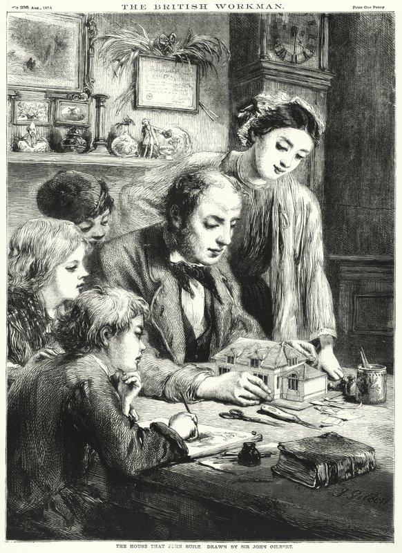 A ház, amelyet János épített (metszet) alkotó: John (after) Gilbert