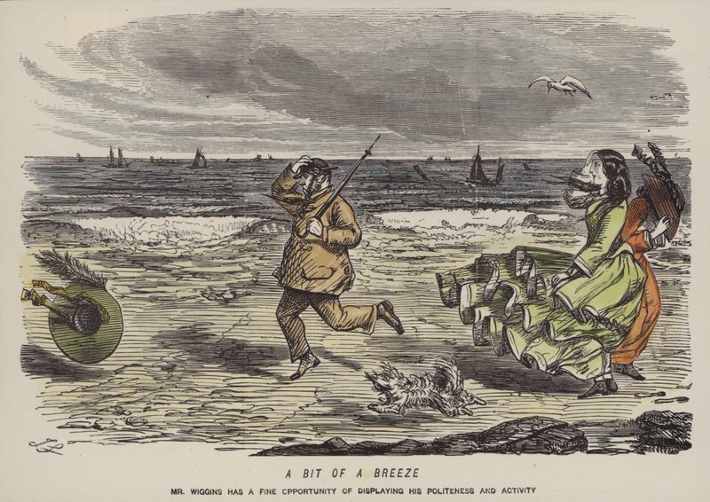 Egy kis szellő (színes metszet) alkotó: John (after) Leech