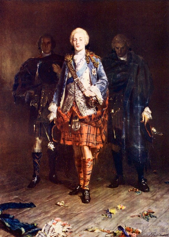 Bonnie Prince Charlie (színes litográfia) alkotó: John (after) Pettie