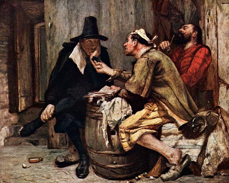 Cromwell szentjei (színes litográfia) alkotó: John (after) Pettie
