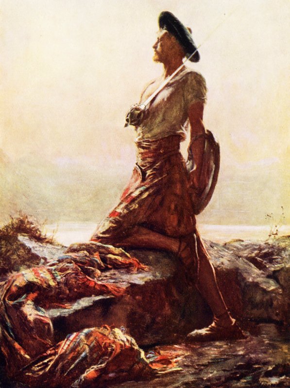 The Highland Outpost (színes litográfia) alkotó: John (after) Pettie
