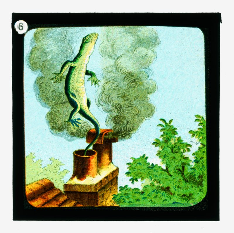 Alice Csodaországban, színes lámpás csúszdák (lámpás csúszda) alkotó: John (after) Tenniel
