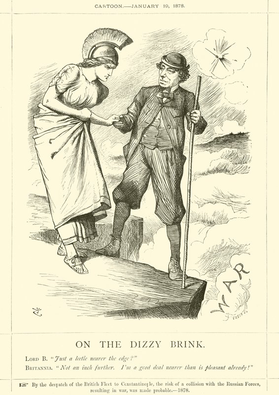 A szédítő szélén (metszet) alkotó: John (after) Tenniel