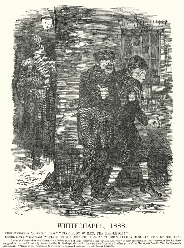 Punch rajzfilm: Whitechapel alkotó: John (after) Tenniel